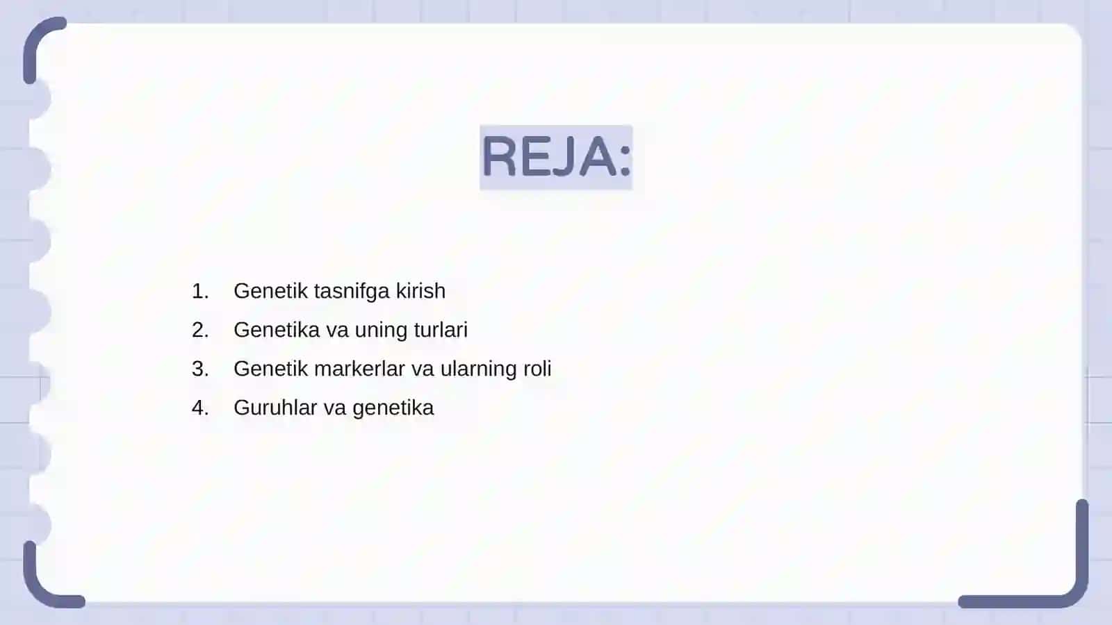 Genetik tasnif 2
