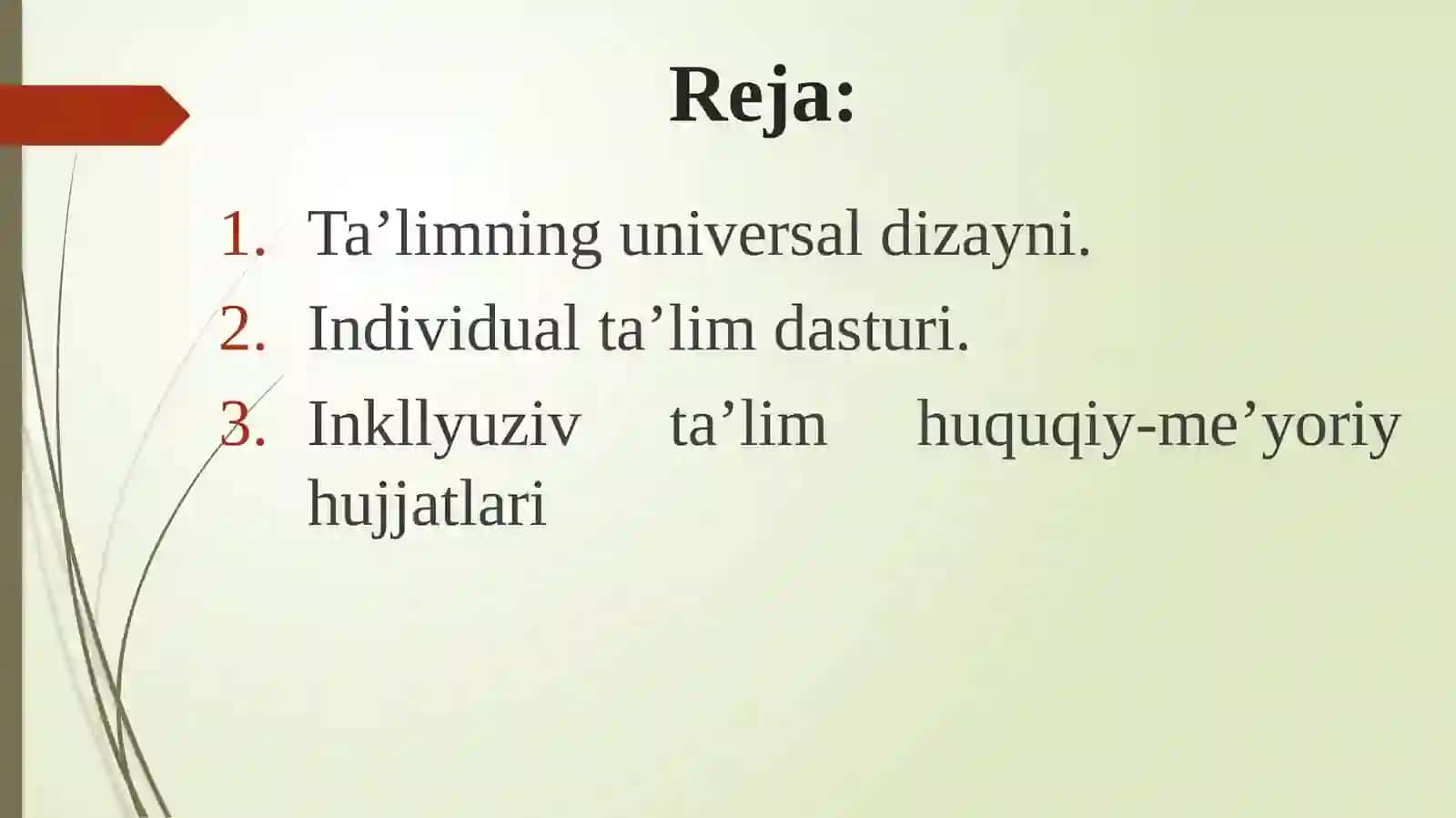Ta’limninguniversaldizayni va individual ta’lim dasturi 2