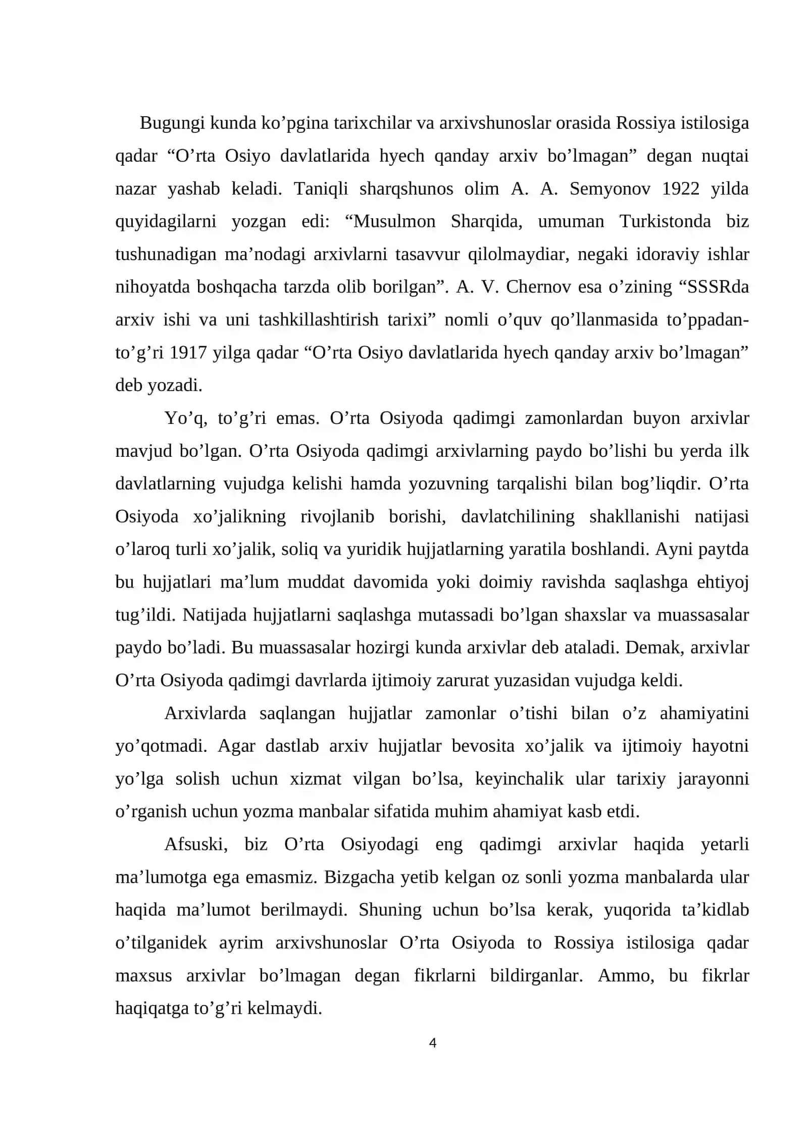 O’rta Osiyodagi arxivlari tarixidan 2