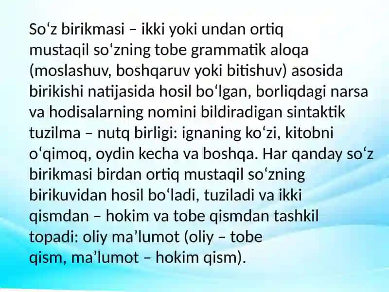 Bitishuv asosidagi birikma 2
