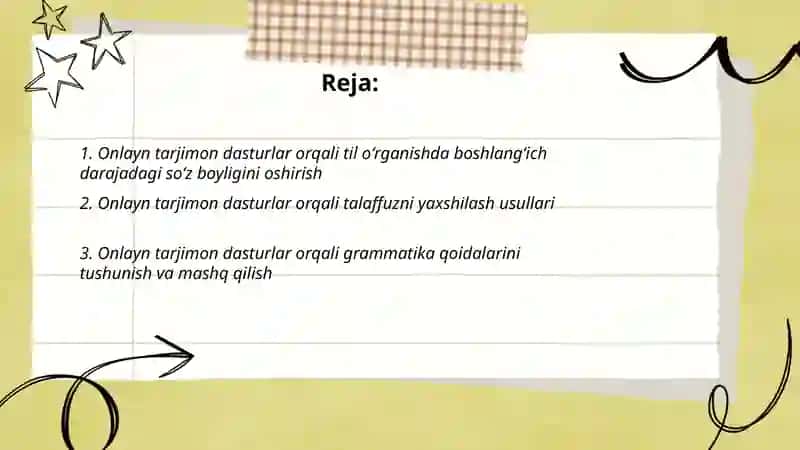 Onlayn tarjimon dasturlar orqali til oʻrganish 2