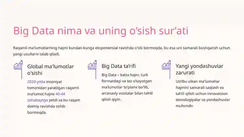 Big Data uchun ma’lumot yig‘ish va saqlash usullari 2