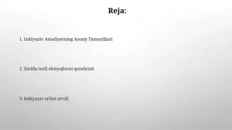 Inklyuziv Ta'limning Asosiy Tamoyillari 2
