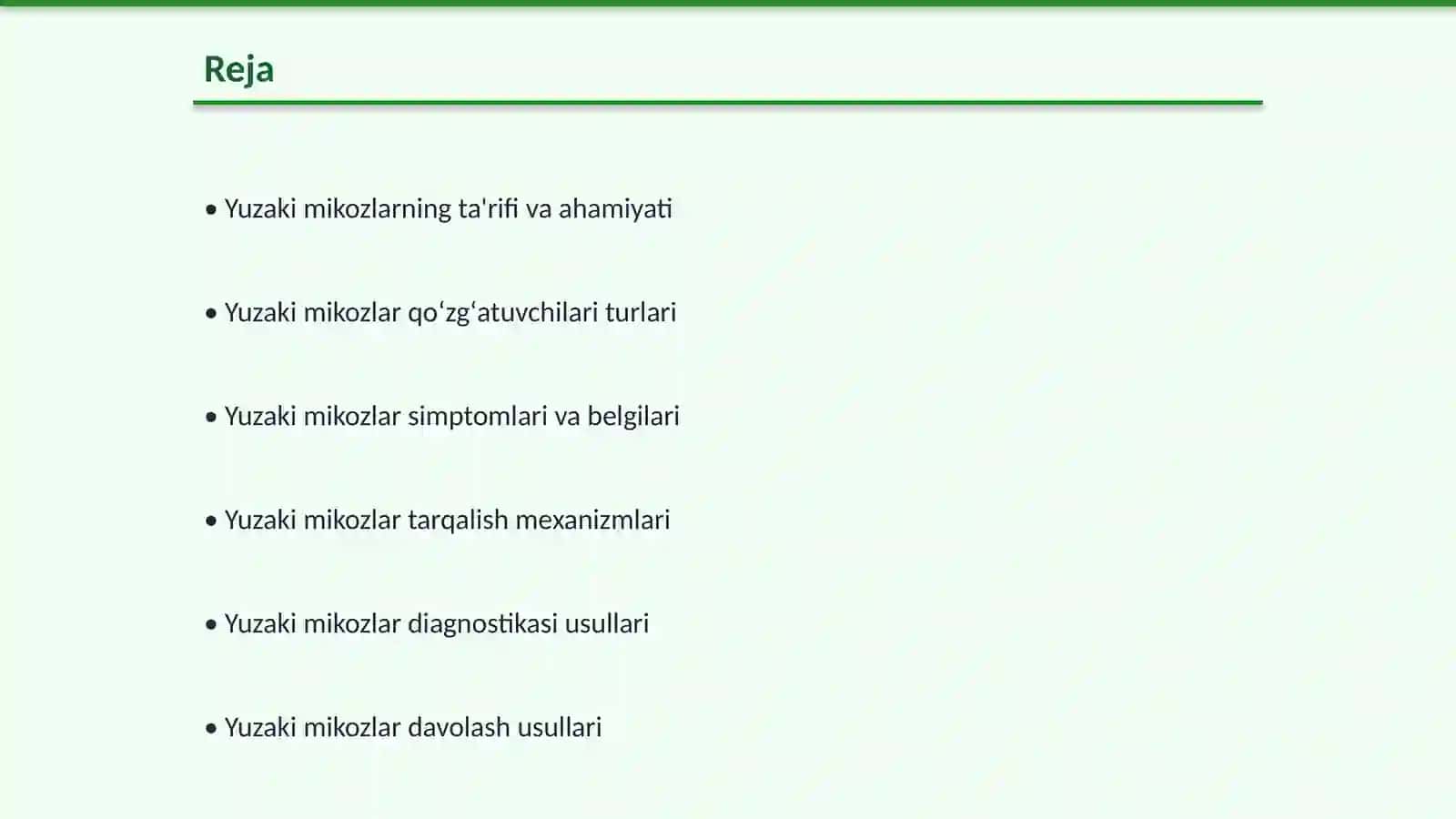 Yuzaki mikozlar qoʻzgʻatuvchilari 2
