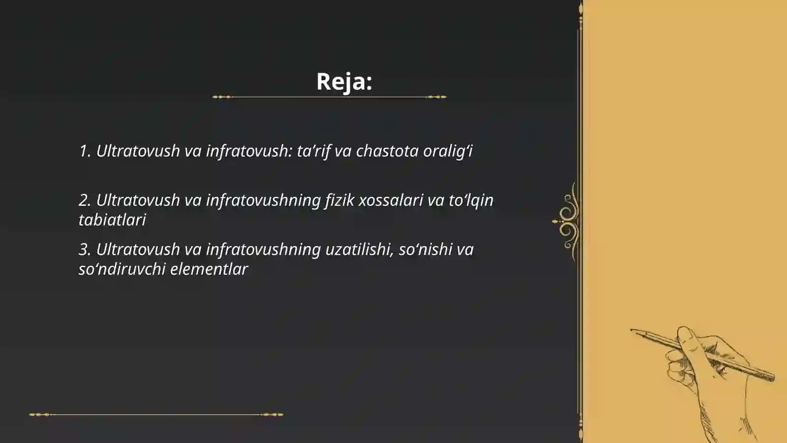 Ultratovush va infratovush 2