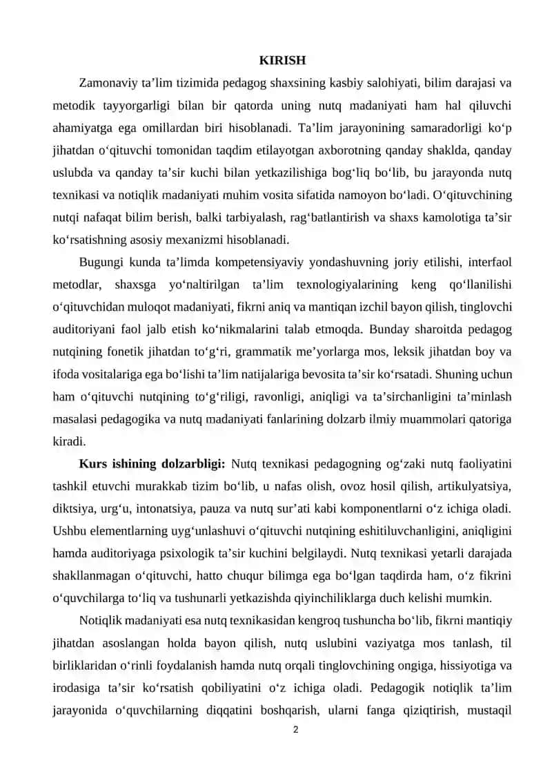 Nutq Texnikasi va Notiqlik Madaniyati 2