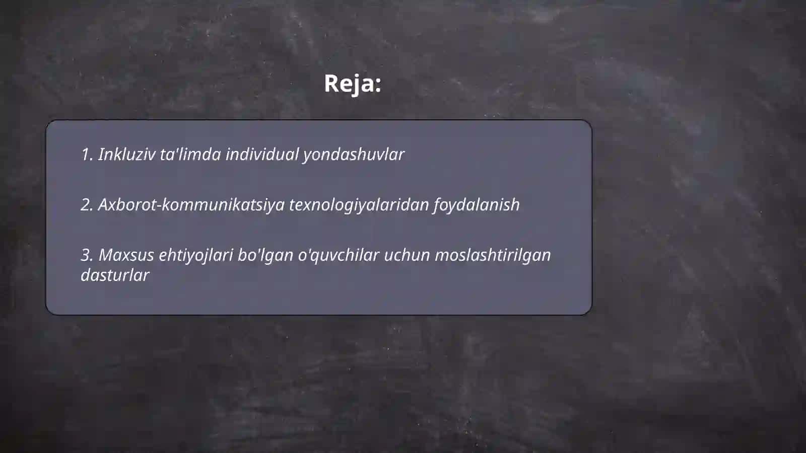 Inkluziv ta'limda o'qituvchilar uchun tavsiyalar 2