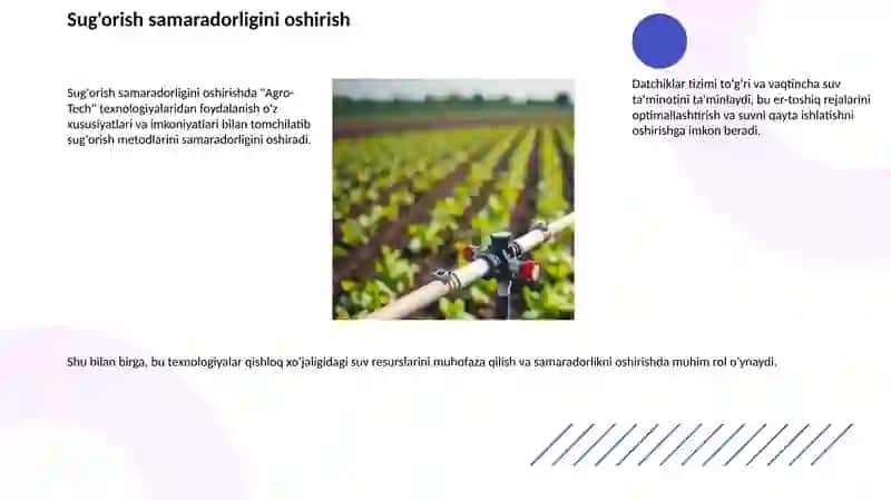 Sug'orish samaradorligini oshirish 2