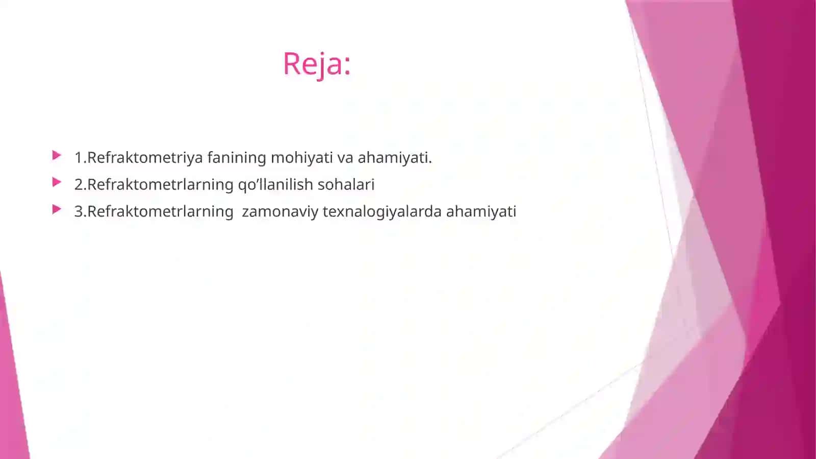 Refraktometriya fanining mohiyati 2
