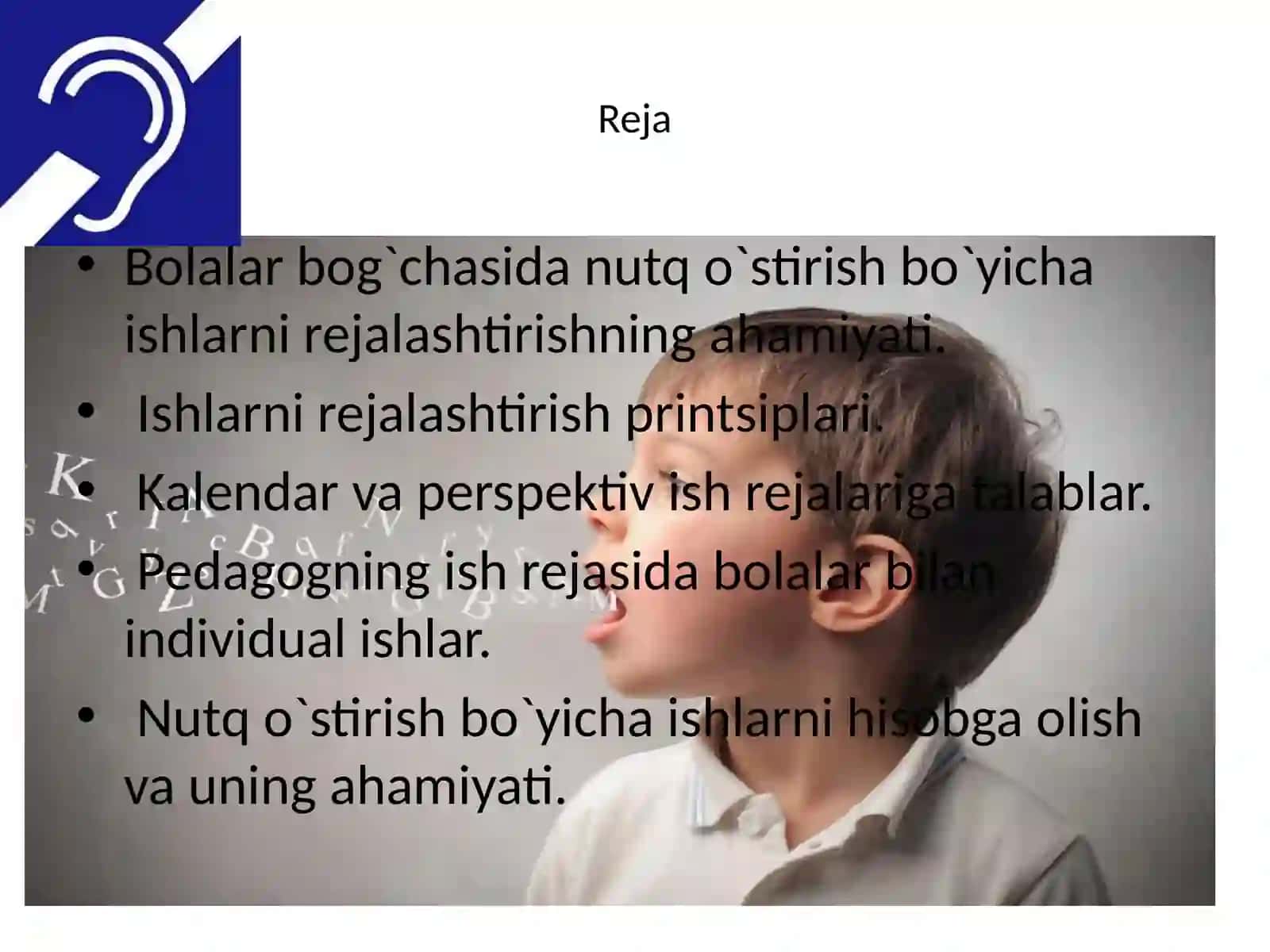 Eshitishidan uqsonib bor bolalar nutqini o'stirish 2