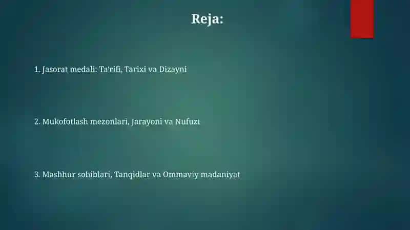 "Jasorat" medali 2
