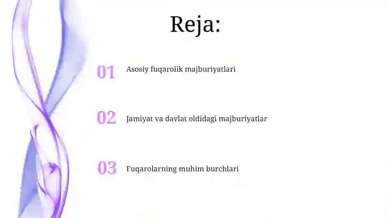 Fuqarolarning asosiy burchlari 2