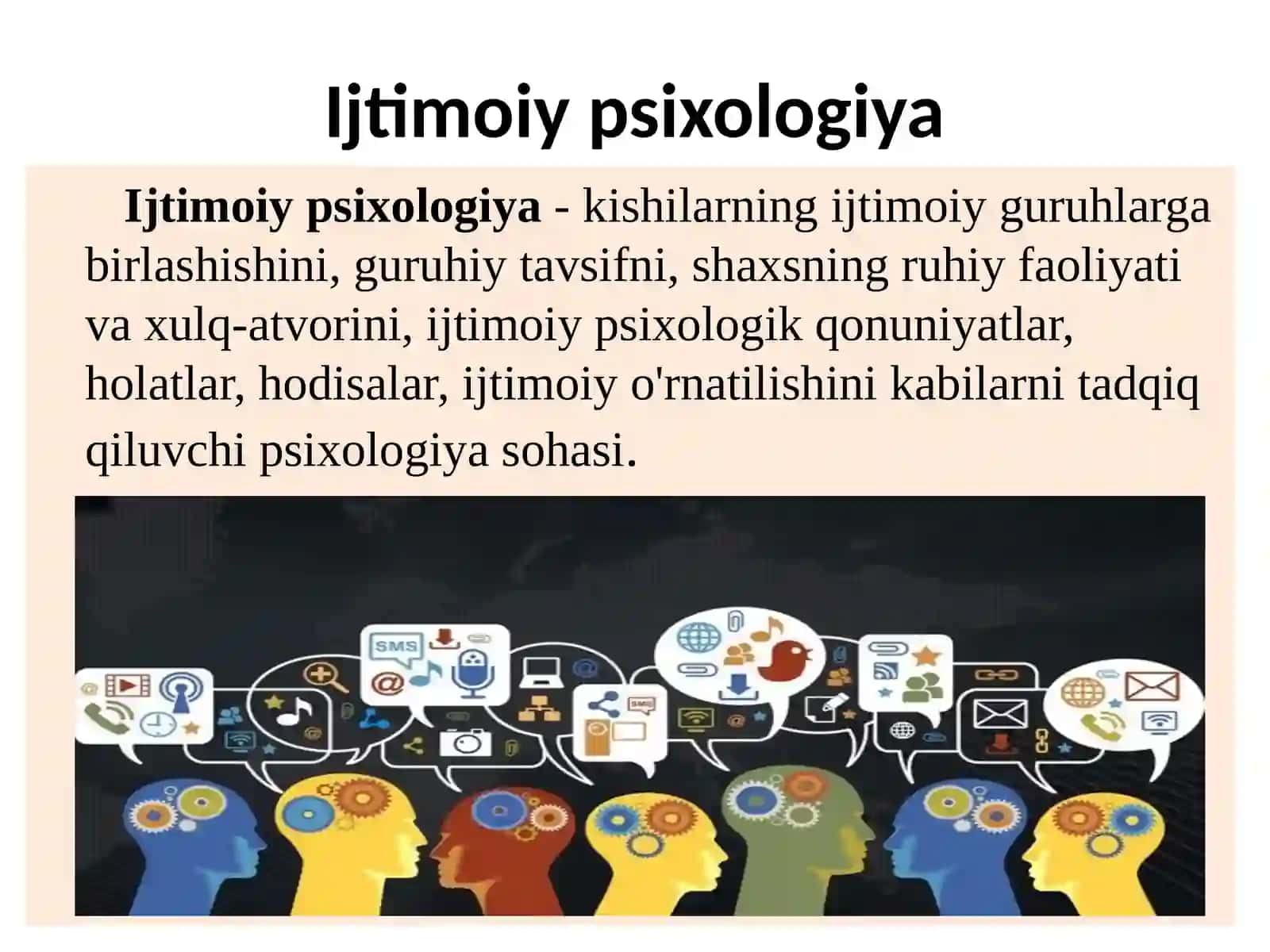 Ijtimoiy psixologiyaning tadbiqiy va amaliy sohalari. 2