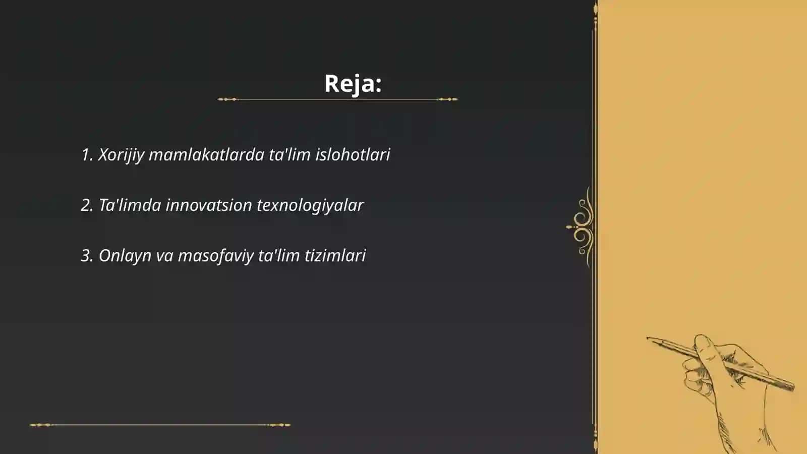 Ta'lim taraqqiyotining yo'nalishlari 2