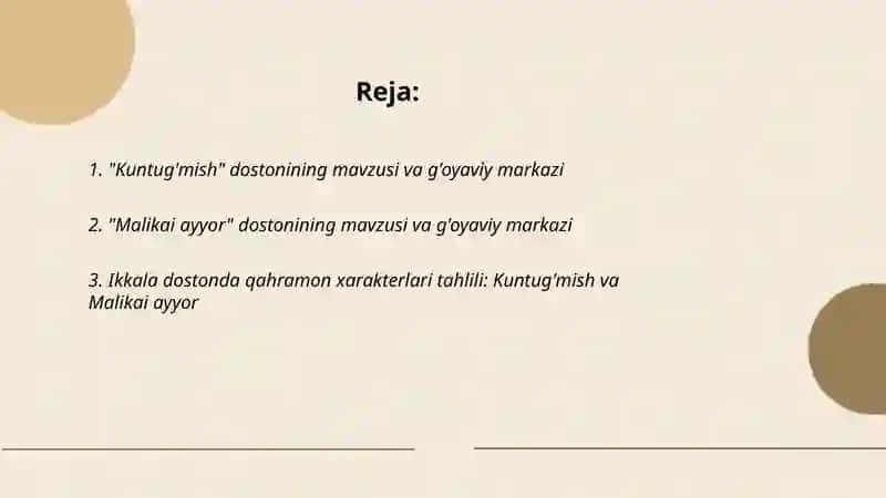 "Kuntug'mish" dostoni tahlili 2