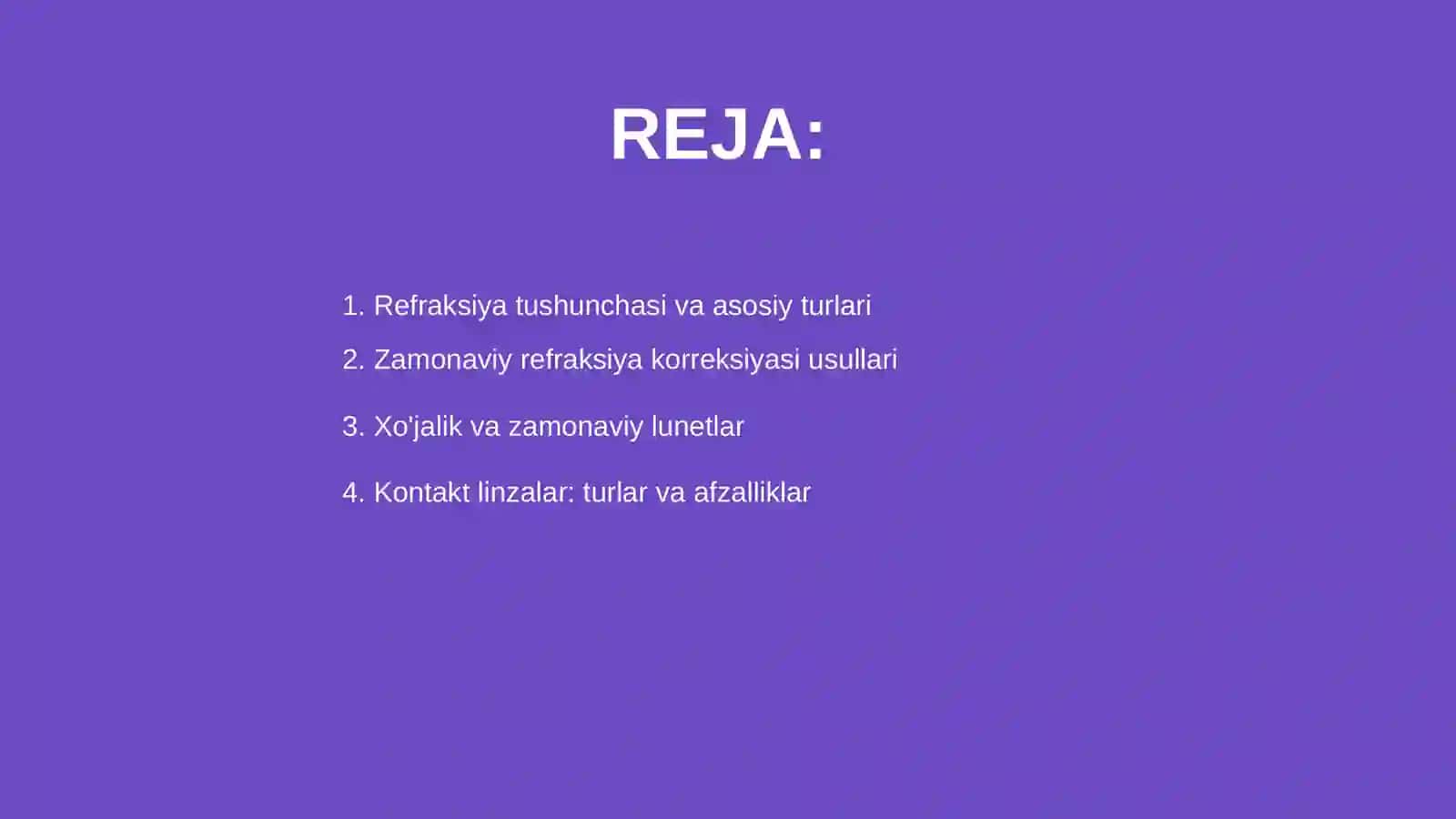 Refraksiyani zamonaviy korreksiya va davolash usullari 2