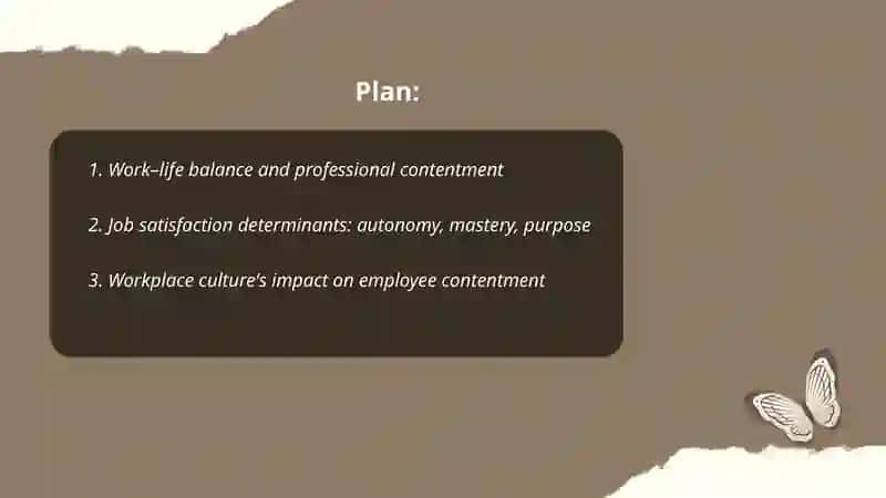Work–life balance and professional contentment 2