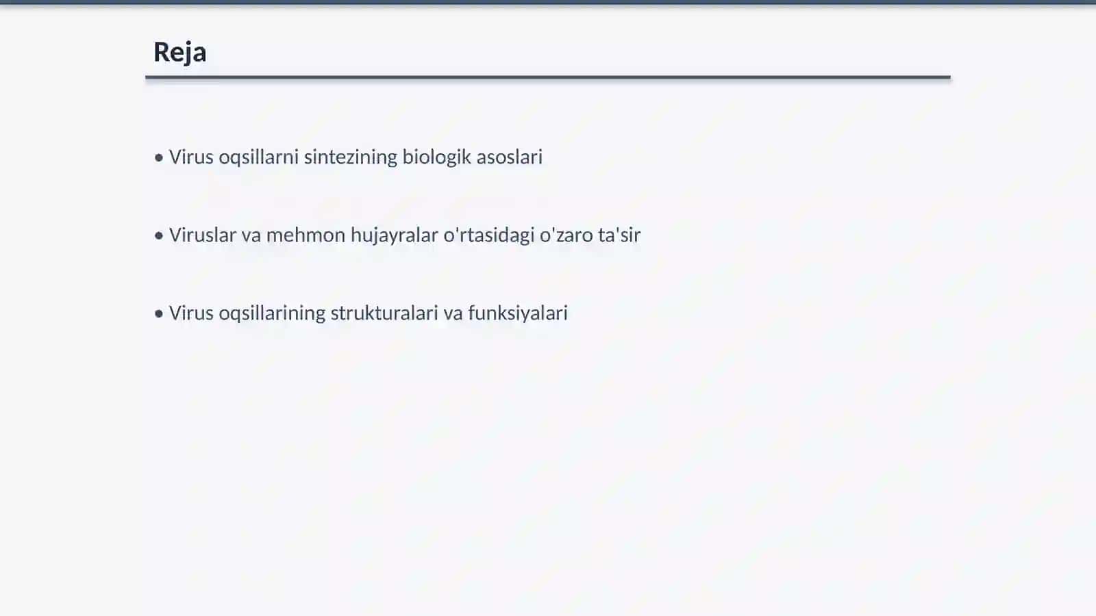 Virus oqsillarni sintezi 2