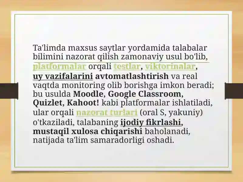 Maxsus saytlardan foydalanishning afzalliklari 2