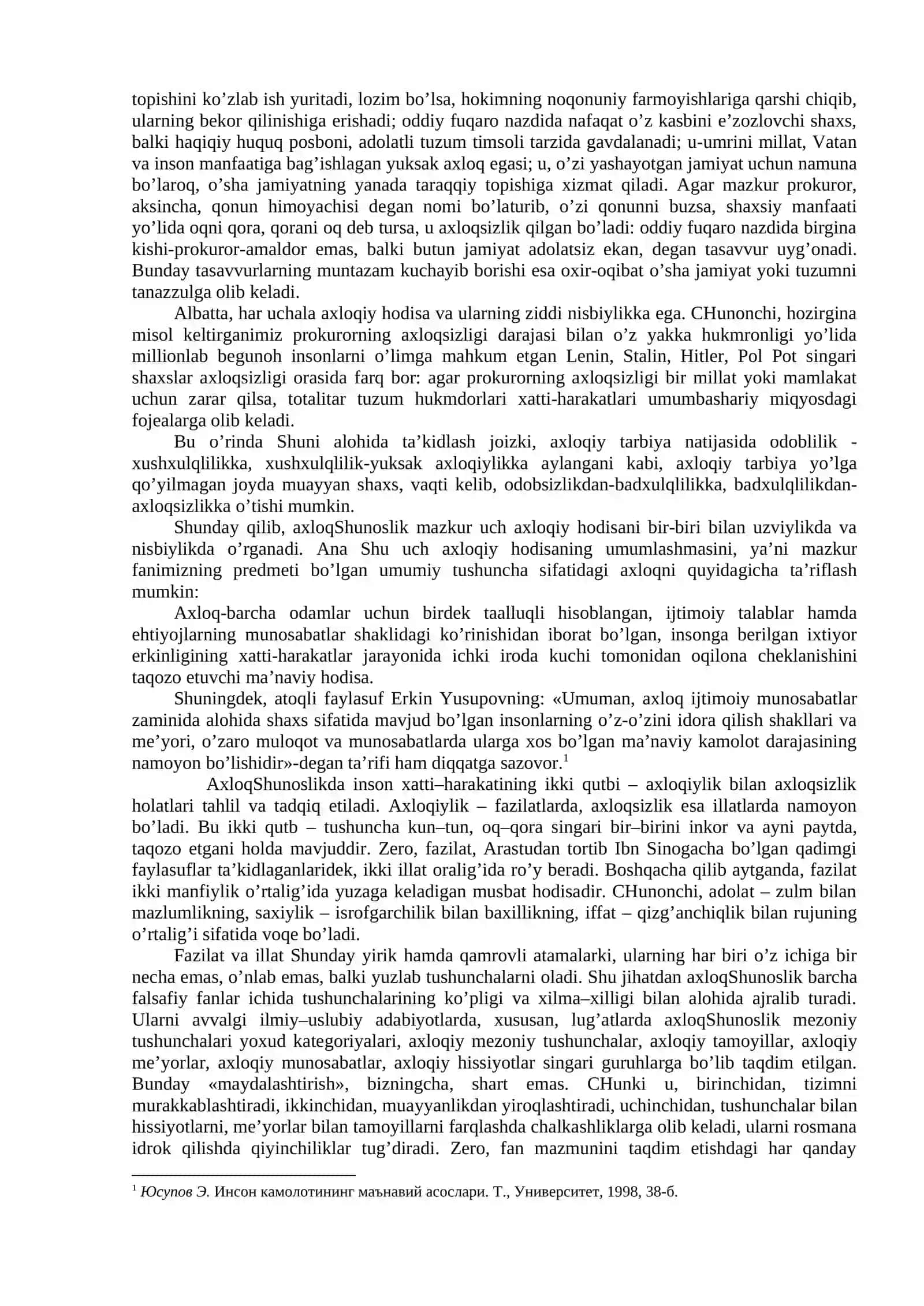 Axloq va qadriyatlar falsafasi (Etika) 2
