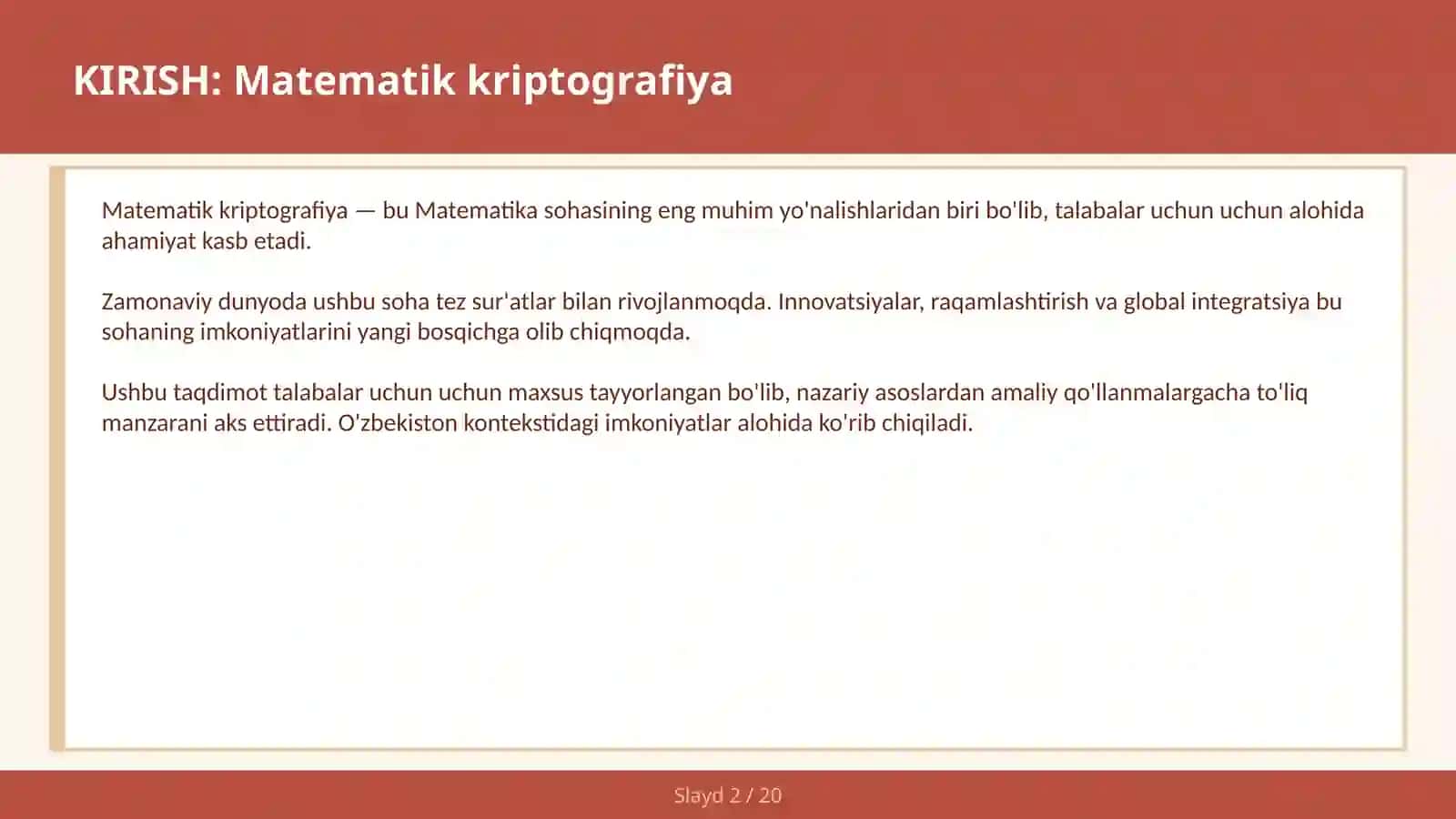 Matematik kriptografiya - RSA 2