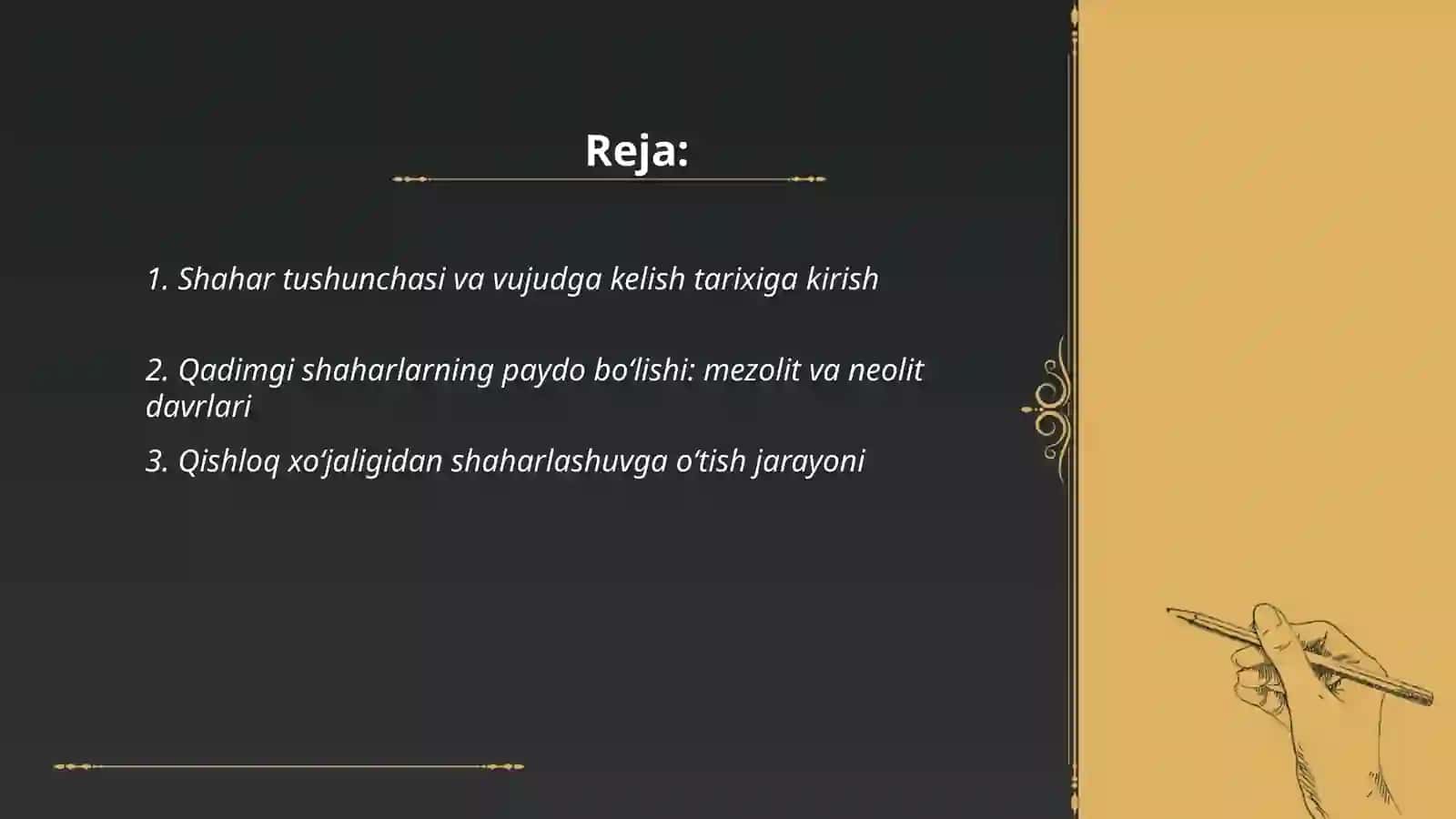 Shaharlarning vujudga kelish tarixi 2