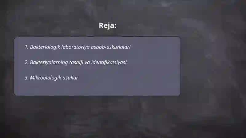 Bakteriologik laboratoriya 2