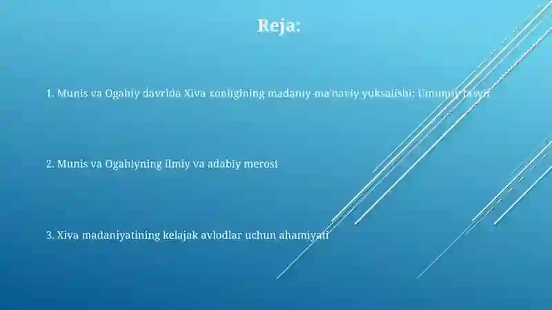 Xiva xonligida madaniy manaviy uygʻonish Munis, Ogahiy 2