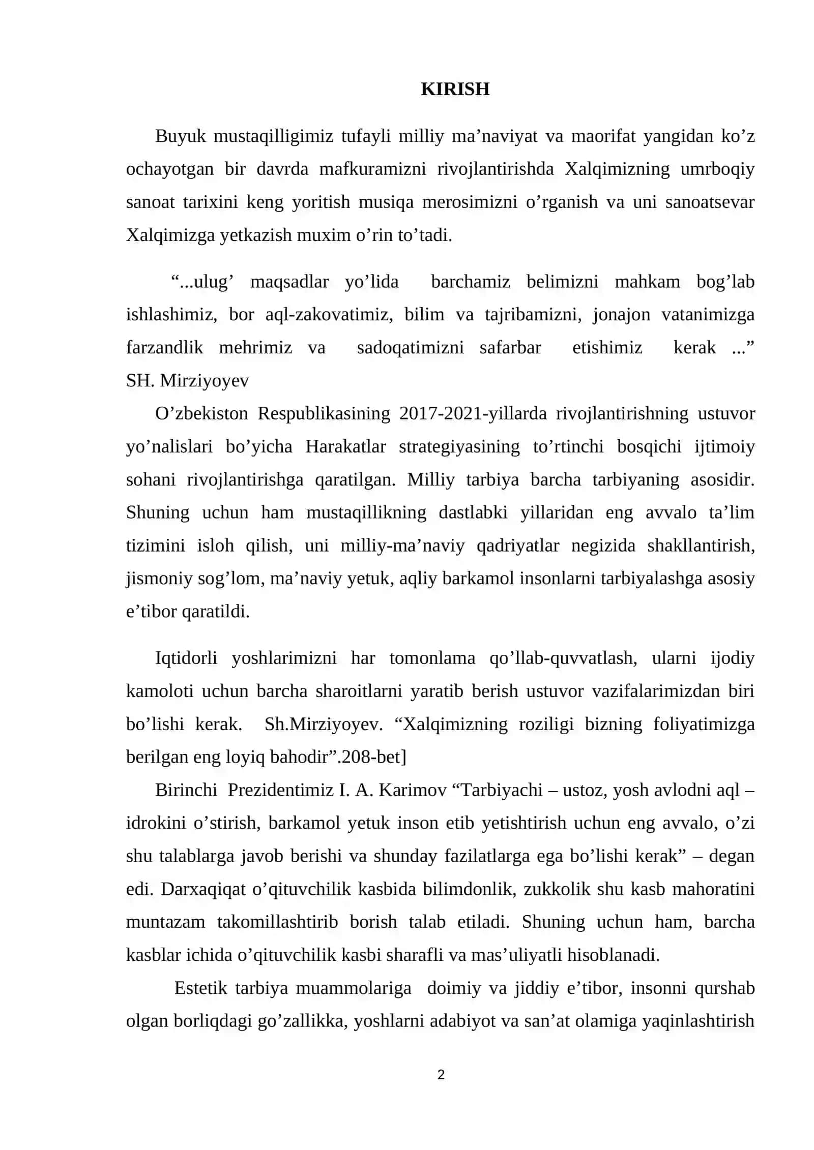 O’quvchilarga xalq musiqa ijodini o’rgatishning tarbiyaviy ahamiyati 2