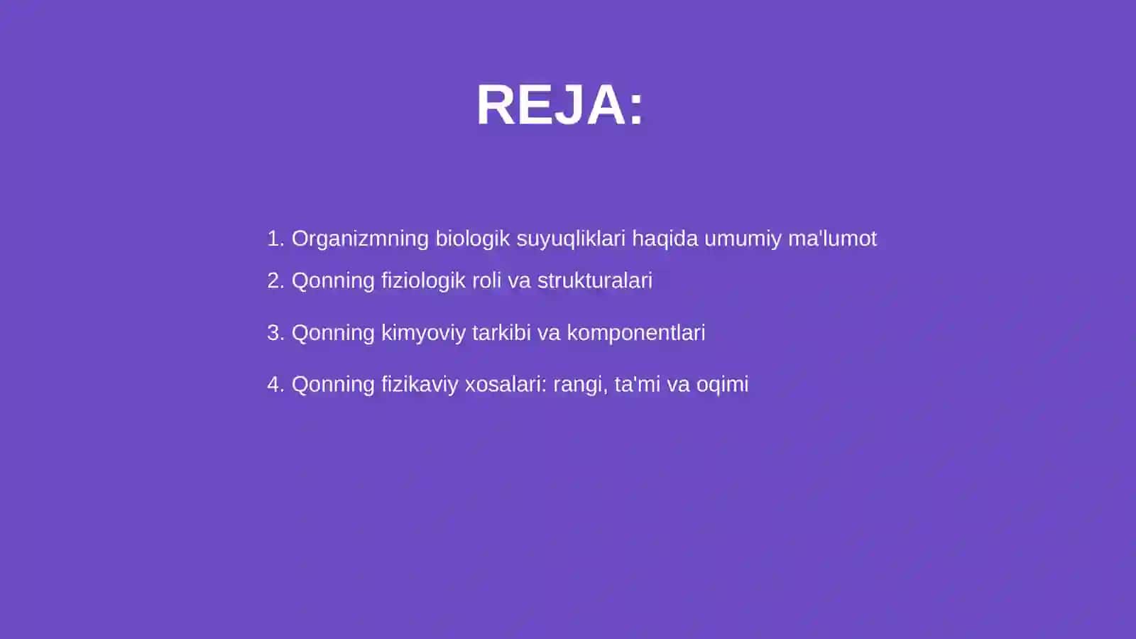 Organizmning biologik suyuqliklari 2