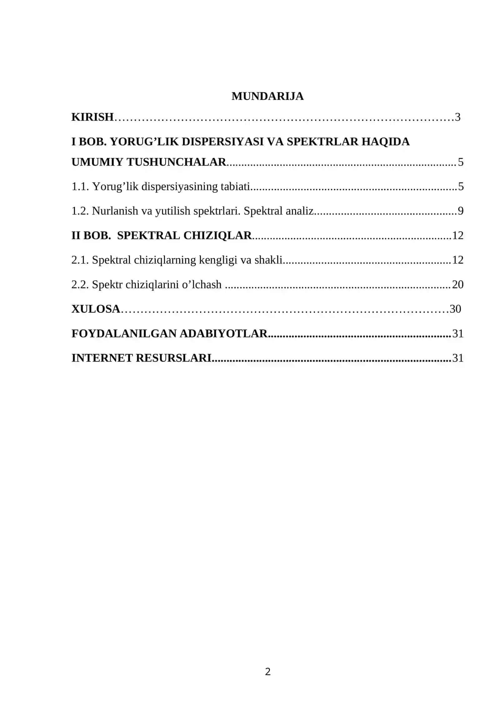 Spektral chiziq kengligi 2