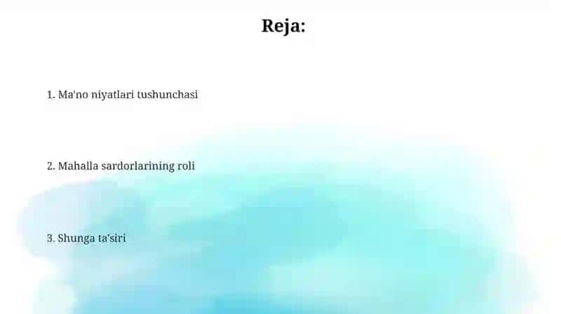 Ma'no niyatlari tushunchasi 2