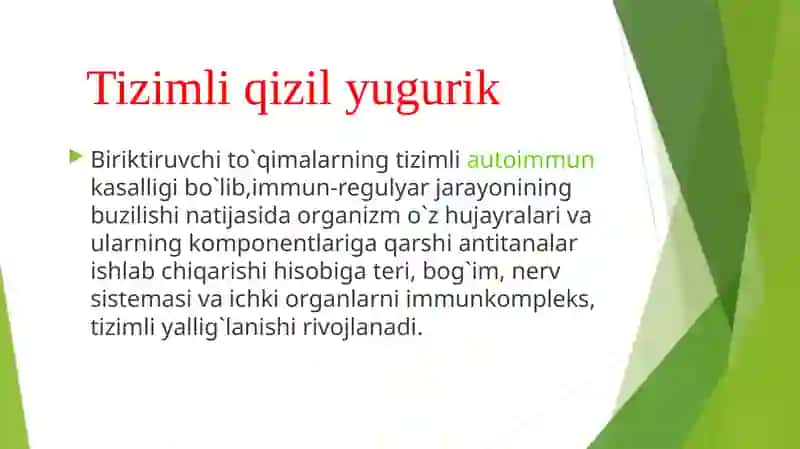 Tizimli qizilyugurik 2