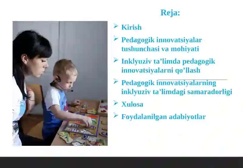 Pedagogik Innovatsiyalar va Inklyuziv Ta'lim 2