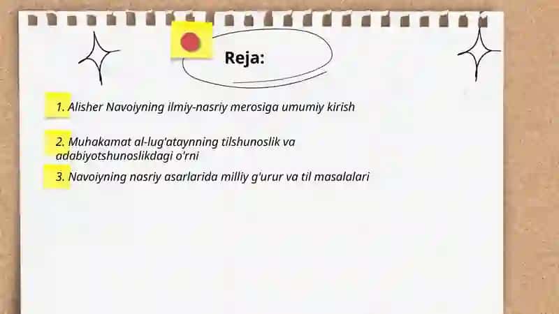 Navoiyning ilmiy -nasriy asarlari 2