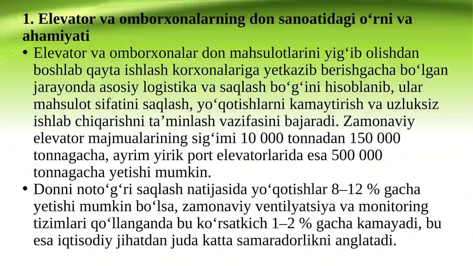 Elevator va omborxonalar turlari 2