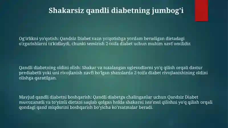 Qandsiz Diabet 2