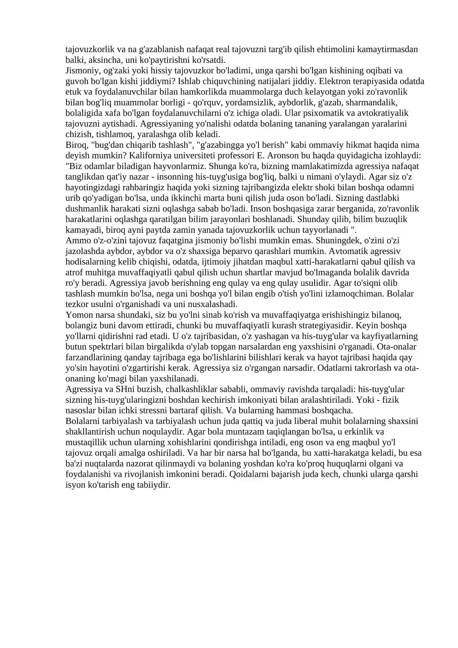 AGRESSIYA HAQIDA TUSHUNCHA 2