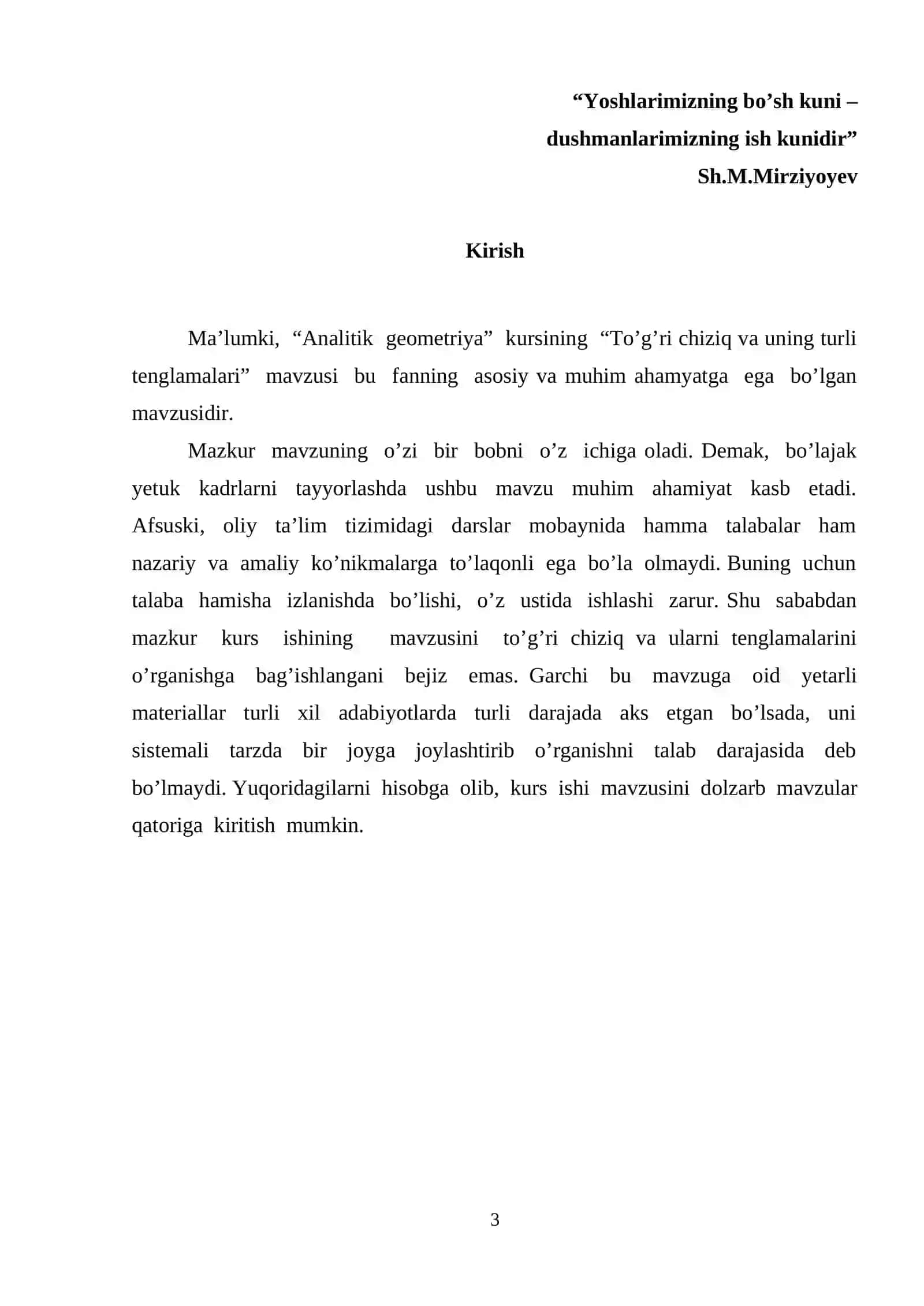 To’g’ri chiziq va uning turli tenglamalari 2