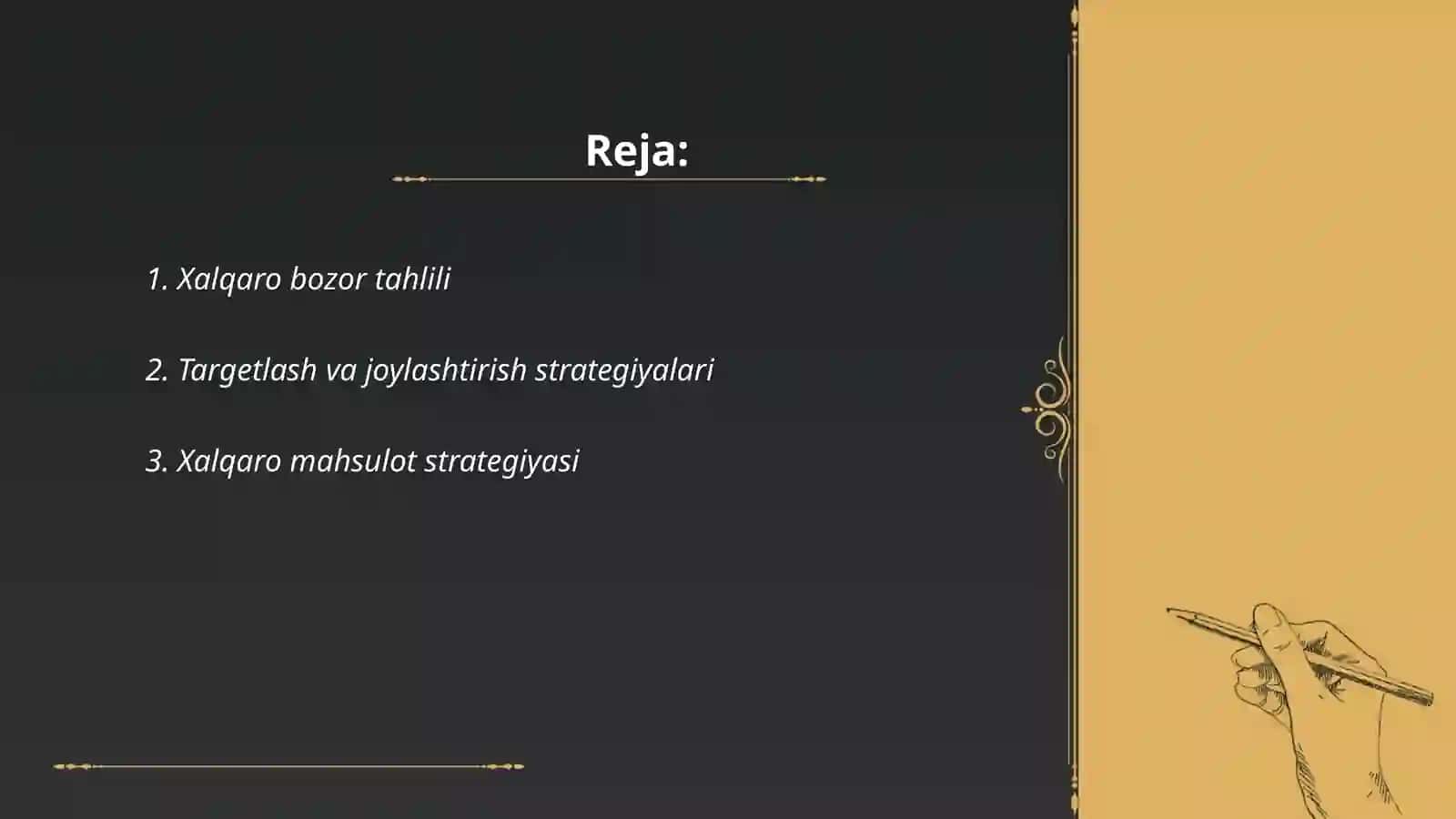 Xalqaro marketingning asosiy tushunchalari 2