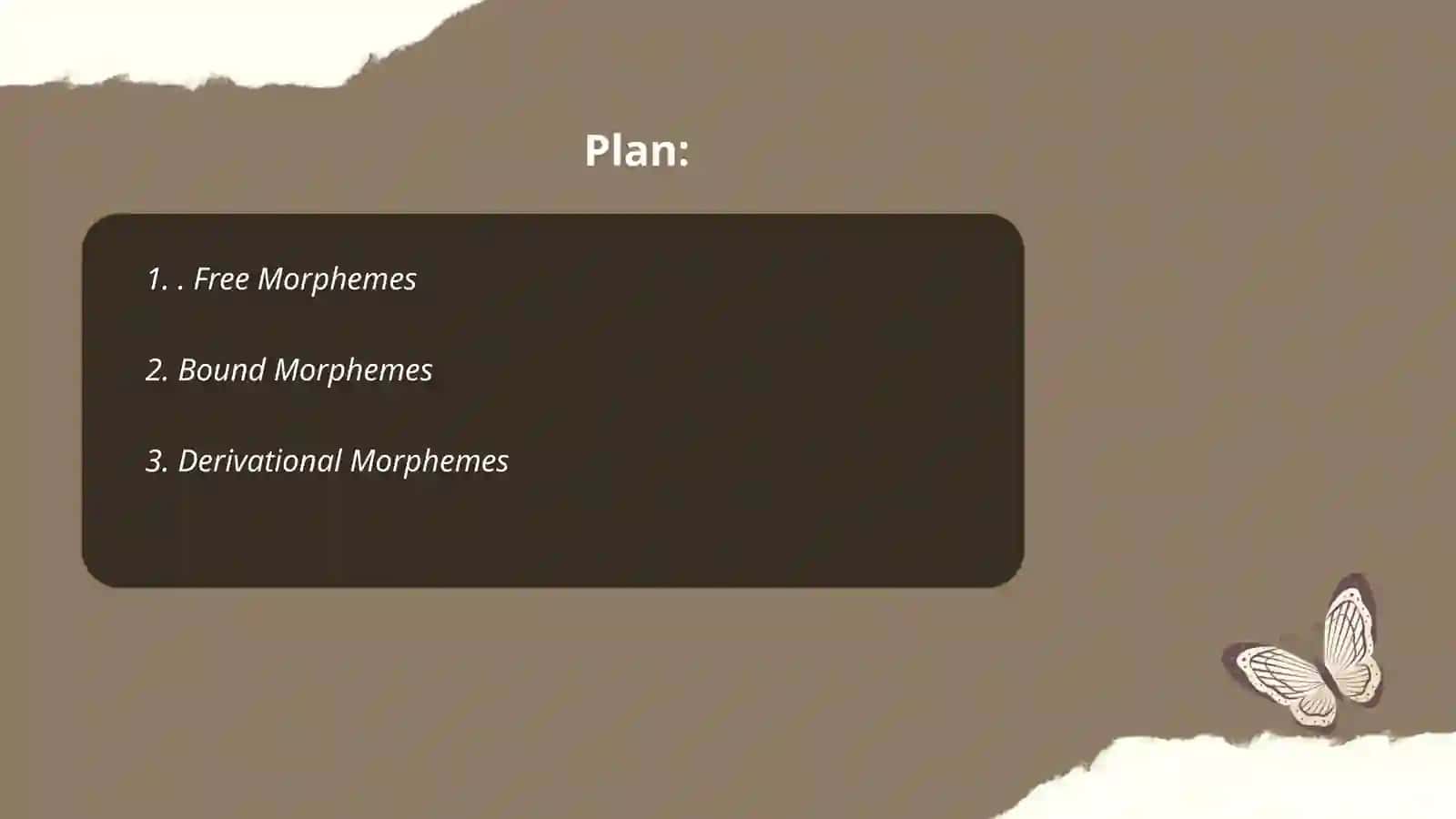 Morphemes. Types of morphemes 2