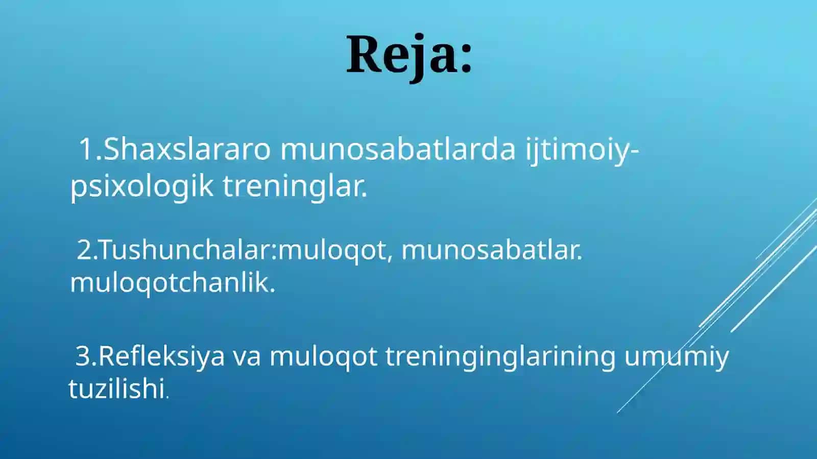 MULOQOT TRENINGI 2