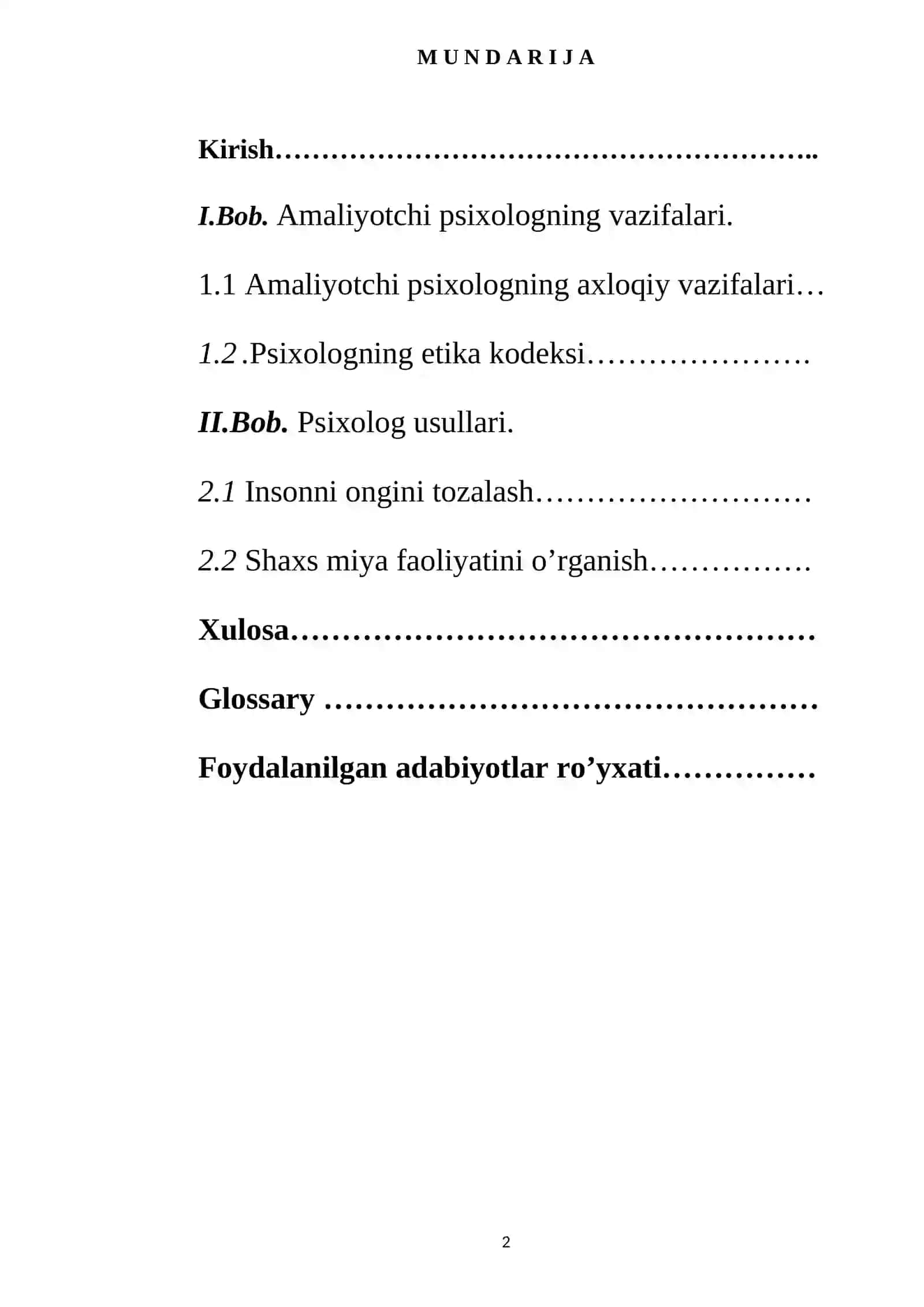 Amaliyotchi psixologning etikaviy tamoyillari 2