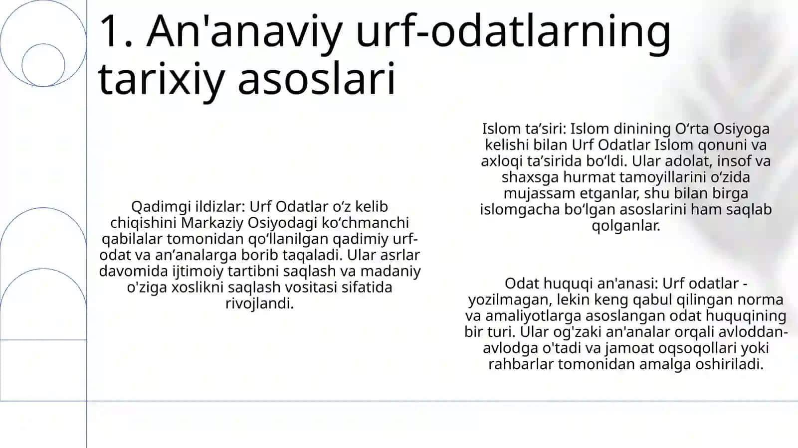 Urf Odatlar 2