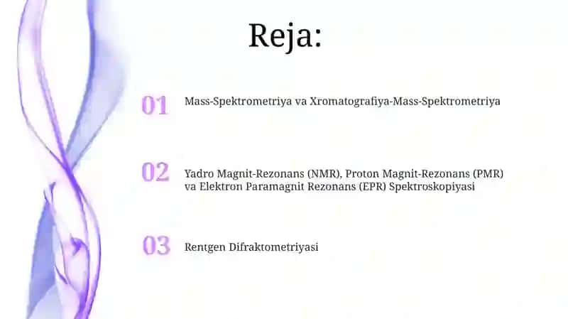 Proton Magnit-Rezonans (PMR) spektroskopiyasi 2