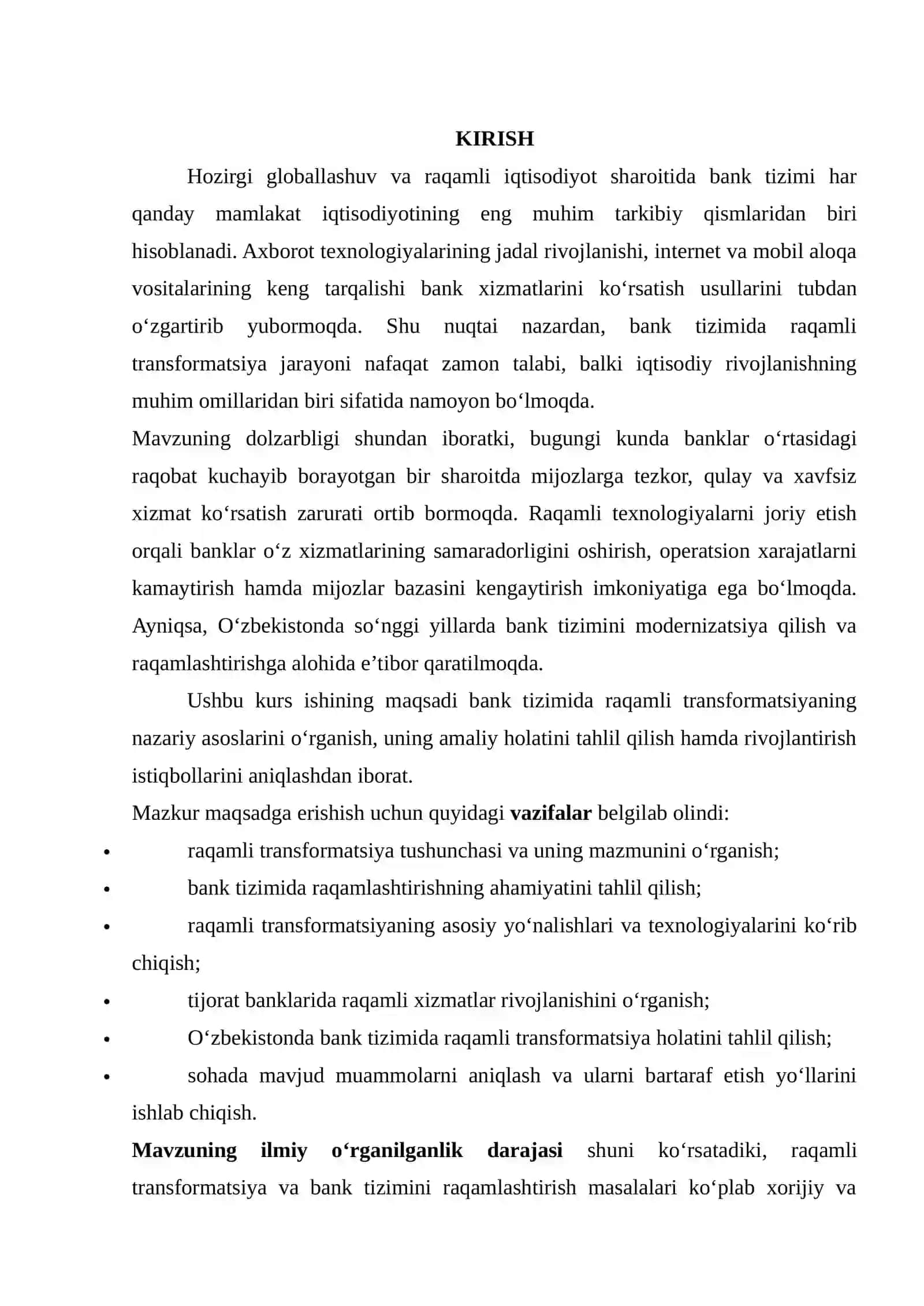 BANK TIZIMIDA RAQAMLI TRANSFORMATSIYA 2