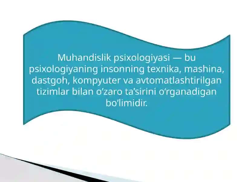 Muhandislik psixologiyasi 2