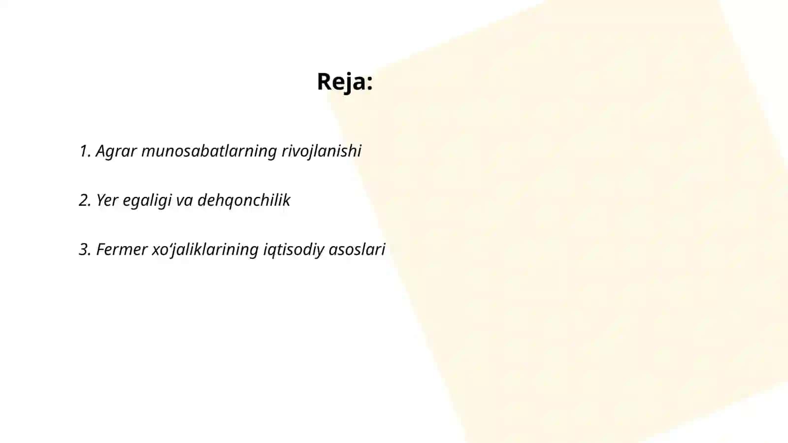 Agrar munosabatlarning iqtisodiy mazmuni 2