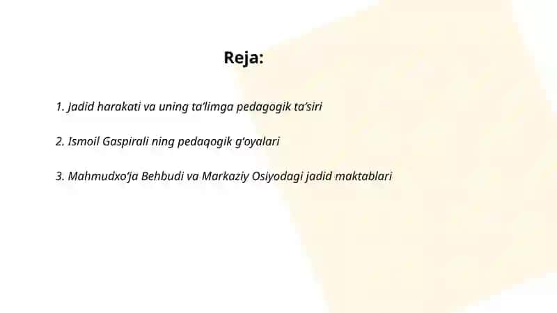 Jadid harakati va uning taʼlimga pedagogik taʼsiri 2