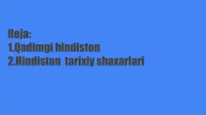 Qadimgi Xindiston 2